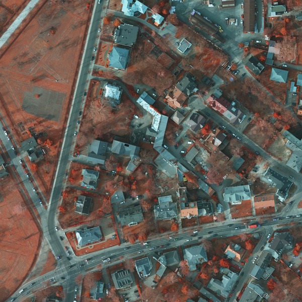 original, resized true ortho image